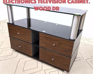 Lot 1280 SPECTRAL Custom Electronics Television Cabinet. Wood dr