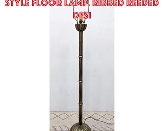 Lot 1292 Decorator Art Deco Style Floor Lamp. Ribbed reeded desi