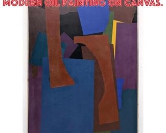 Lot 1307 ENID MARK Abstract Modern Oil Painting on Canvas. 