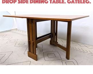 Lot 1317 Danish Modern Teak Drop Side Dining Table. Gateleg. 
