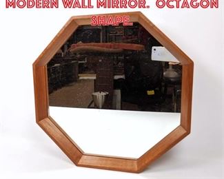 Lot 1335 D.M. SPEJLE Dansih Modern Wall Mirror. Octagon shape. 