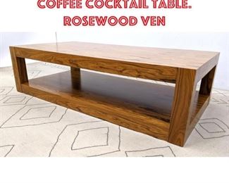 Lot 1337 Decorator Oversized Coffee Cocktail Table. Rosewood ven