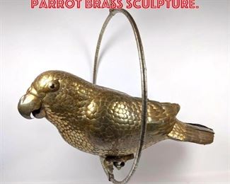 Lot 1349 SERGIO BUSTAMANTE Parrot Brass Sculpture.