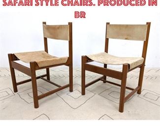 Lot 1376 Pair MICHEL ARNOULT Safari Style Chairs. Produced in Br