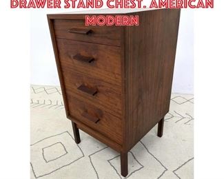 Lot 1397 Jens Risom Style 4 Drawer Stand Chest. American Modern 