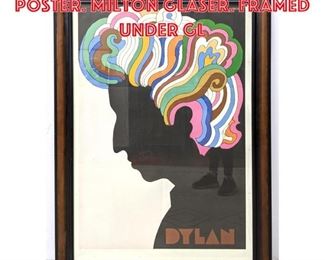 Lot 1407 BOB DYLAN Framed Poster. Milton Glaser. Framed under gl