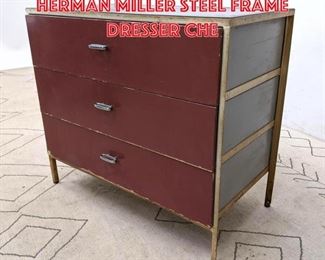 Lot 1413 George Nelson for Herman Miller Steel Frame Dresser Che