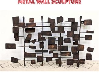 Lot 1418 Large Brutalist Welded Metal Wall Sculpture