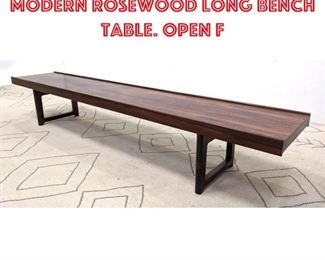 Lot 1479 BRUKSBO Norway Modern Rosewood Long Bench Table. Open f