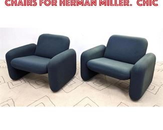Lot 1495 Pair JOHN WILKES Lounge Chairs for HERMAN MILLER. Chic
