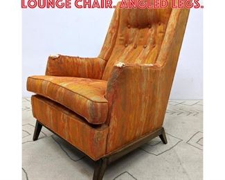 Lot 1500 Dunbar Style Tall Back Lounge Chair. Angled legs.