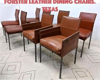 Lot 1503 KFF KarlFriedrich Forster Leather Dining Chairs. Texas