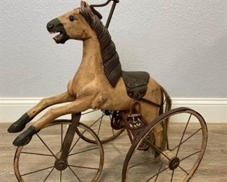 Antique Toy Horse Tricycle