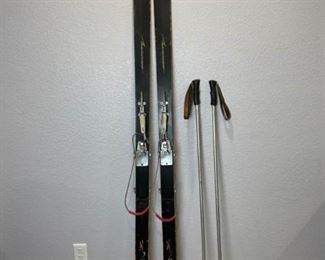 Vintage Skis and Poles