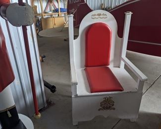 Available for pre-sale! $75 Santa Chair. Call or email us to discuss pricing or place a bid. 