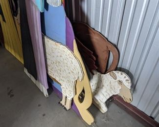 SOLD!! Available for pre-sale. 2 dimensional nativity figures