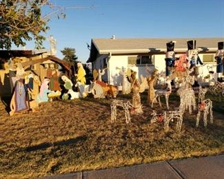 Pic of the numerous holiday for sale items on display