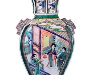 French Famille Verte Samson 19th Century Ormolu Mounted Lidded Vase