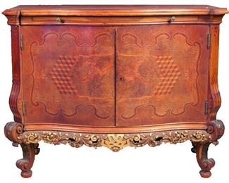  Austrian J. Muller Marquetry Inlay Silver Chest