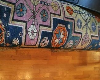Back of tribal carpet