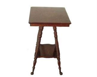 Antique Claw Foot End Table