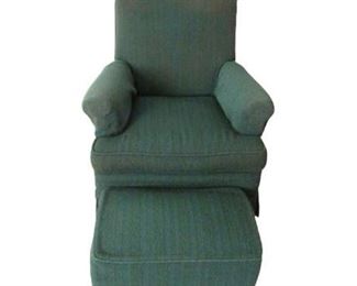 Green Armchair / Footstool