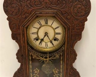 Oak Waterbury Gingerbread Clock