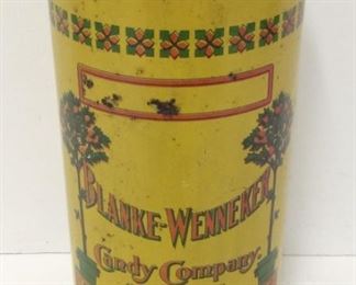 Blanke-Wennekey Candy Co. Advertising Tin, St. Louis