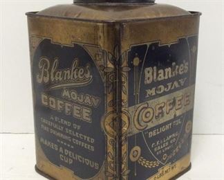 Blanke's Mojav Coffee Advertising Tin, St. Louis