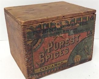 Wooden Advertising Spice Box