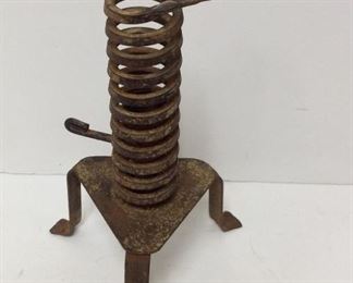 Early Penny Foot Spiral Candle Stick