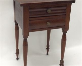 Period Sheraton 2 Drawer Stand Table