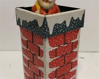 Wind Up Santa In Chimney