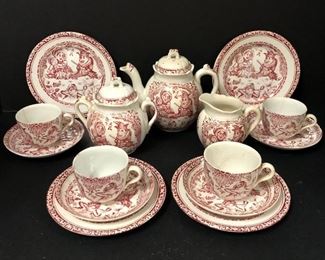 Mulberry Transfer "Punch And Judy" Child's Tea Set