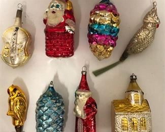 Glass Figural Ornaments