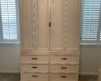 7. Wardrobe shelf and cabinet with drawers by Century Furniture.  High end and just great.  $300