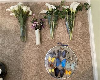 9. Iron post bed with curtain rods for privacy in this bed (or a mosquito net!).  Includes table on side as well.  No wall hangings included.  Kiler style. King Size!  $495