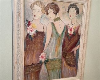 10. Glass vase wall hangers, as well as 2 small vases and butterfly decor.  Other wall art included as well as shown.  $75