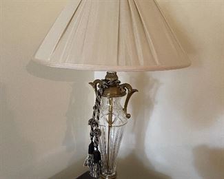 12. Pair of lamps, snail and table ornament $50