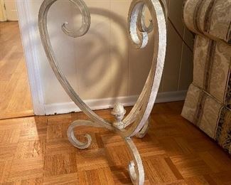 26. Coffee table and matching metal and glass end tables (3 pieces total) $275 for all