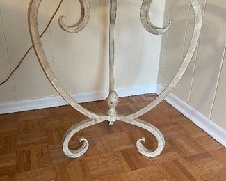 26. Coffee table and matching metal and glass end tables (3 pieces total) $275 for all