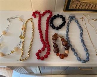 28. Costume Jewelry Lot.  Might be a piece of sterling in here, but mostly costume. $50