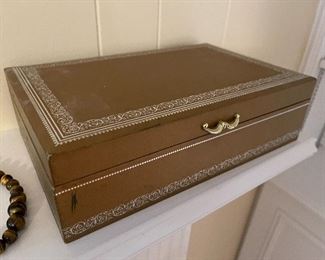 28. Costume Jewelry Lot.  Might be a piece of sterling in here, but mostly costume. $50