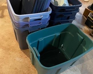 61. 7 tubs and 6 lids.  Whatchagonna do?  $20  note: This will be the first thing to sell