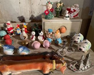 67. WHOA!  About 80 plus pair of salt and pepper shakers but this is an older collections.  I didn't see too many plastic ones here.  All nice.  Some Holt Howard $250