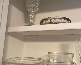 81. Contents of pantry including purex, and other glass casserole dishes, etc.  $55