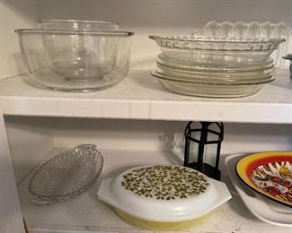 81. Contents of pantry including purex, and other glass casserole dishes, etc.  $55