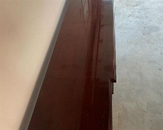 85. Foyer Table.  Matches the 2 side tables and in in great shape.  It was just covered and stored in the garage.  $150