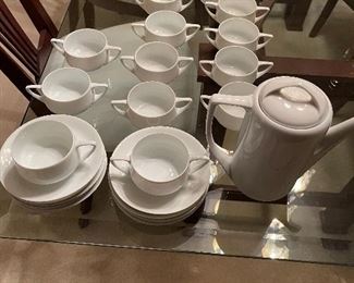102. Set of german porcelain dishes and cups and an extra noritake set $25