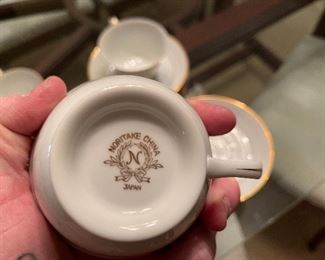 102. Set of german porcelain dishes and cups and an extra noritake set $25